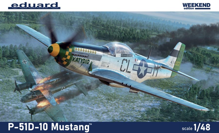 Eduard 84184 1/48 WWII P51D Mustang USAF Fighter (Wkd Edition Plastic Kit)