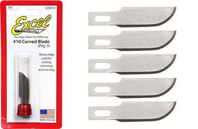 Excel Hobby 20010 #10 Curved Edge Blades (5)