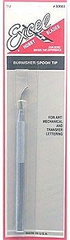 Excel Hobby 30603 All Scale Aluminum Handle Burnisher -- Spoon Tip 1/8", Carded