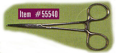 Excel Hobby 55540 All Scale Stainless Steel Hemostat -- 5-1/2" Straight Nose