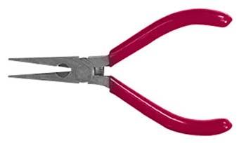 Excel Hobby 55580 All Scale Spring Loaded Soft Grip Pliers -- 5-3/16" Needle Nose w/Side Cutter, Carded