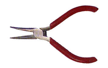 Excel Hobby 55590 5" Spring Loaded Soft Grip Curved Nose Pliers