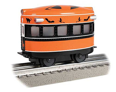 Bachmann 23704 O Scale Eggliner - 3-Rail - Conventional AC -- Halloween (orange, black)