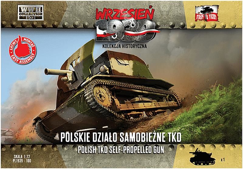 First to Fight 100 1/72 WWII Polish TKD Self-Propelled Gun
