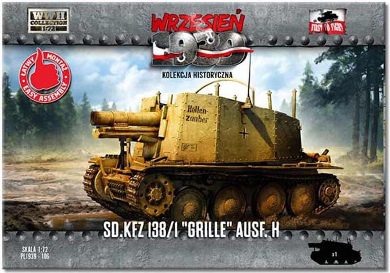 First to Fight 106 1/72 WWII SdKfz 138/1 Grille Ausf H Tank