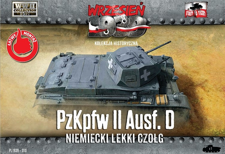 First to Fight 12 1/72 WWII PzKpfw II Ausf D German Light Tank