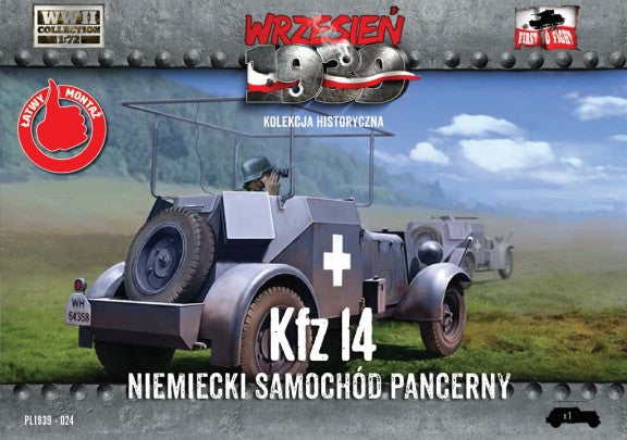 First to Fight 24 1/72 WWII Kfz14 German Armored Radio Car
