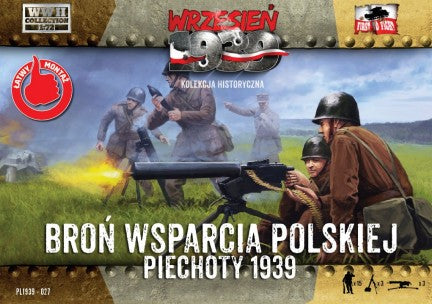 First to Fight 27 1/72 WWII Polish Infantry Support Weapons w/15 Crew