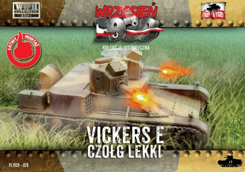 First to Fight 28 1/72 WWII Vickers E Polish Light Tank w/Double Turret