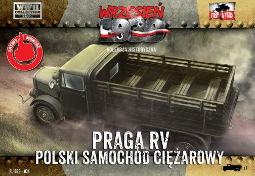 First to Fight 34 1/72 WWII Praga RV Troop Transporter in Polish Service