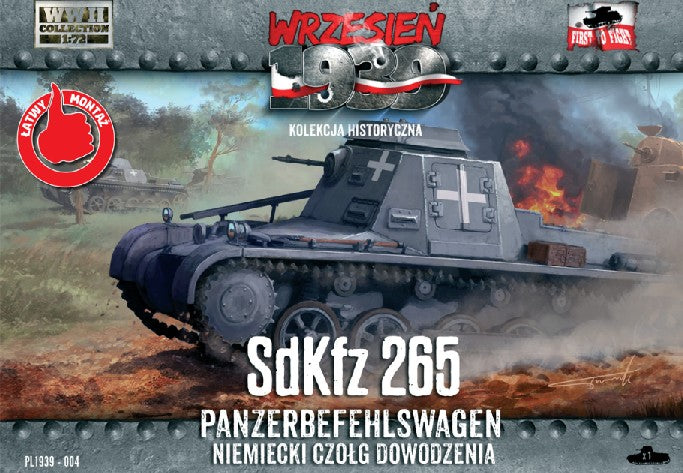 First to Fight 4 1/72 WWII SdKfz 265 Panzerbefehlswagen German Command Tank