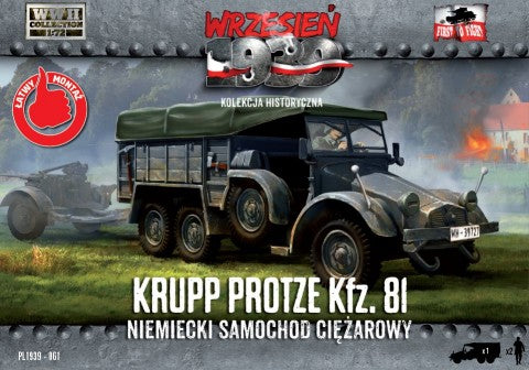 First to Fight 61 1/72 WWII Krupp Protze Kfz81 German Army Truck w/Driver