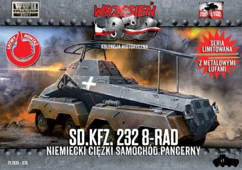 First to Fight 70 1/72 WWII SdKfz 232 8-Rad German Armored Car