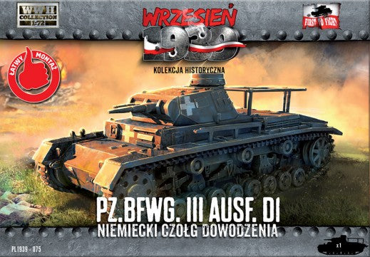 First to Fight 75 1/72 WWII PzBfwg III Ausf D1 German Tank