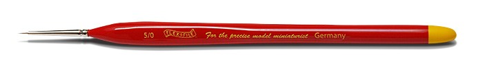 Flex-I-File 50 5/0 Size Ultra Fine Red Sable Brush