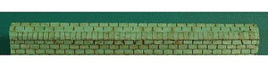 GCLaser 111315 HO Scale Roof Ridge Cap 3-Tab - 36 Lineal Inch Coverage -- Green (Used with Shingles #292-11133, Sold Separately)