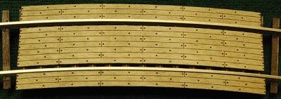 GCLaser 11275 HO Scale 18' Radius Curved Grade Crossing -- Kit - Fits Code 83 & 100 Rail pkg(2)
