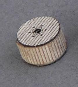 GCLaser 51192 Z Scale Covered Cable Reel pkg(6) - Kit (Laser-Cut Wood) -- 1/4 x 7/16" Diameter