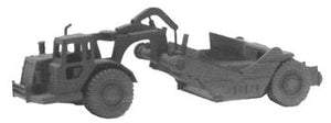 GHQ 53010 N Scale Construction Equipment (Unpainted Metal Kit) -- Scraper/Earthmover