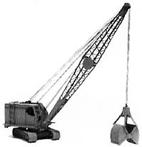 GHQ 53011 N Scale Construction Equipment - Kit -- Bucyrus Erie 30-B Crane