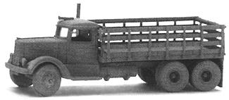 GHQ 56003 N Scale American Trucks - (Unpainted Metal Kit) -- 1939 334 Stake Truck