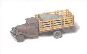 GHQ 56009 N Scale American Truck - (Unpainted Metal Kit) -- 1930 Model AA 1-Ton w/Stake Body