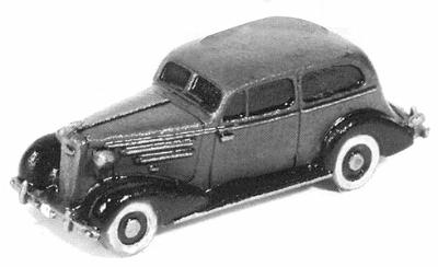 GHQ 57009 N Scale American Automobile - Chevrolet (Unpainted Metal Kit) -- 1935 Master DeLuxe