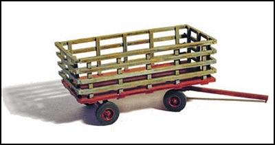 GHQ 60012 HO Scale Farm Machinery (Unpainted Metal Kit) -- Hay Wagon