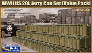 Gecko Models 350036 1/35 WWII US 20L Jerry Can Set (Value Pack)