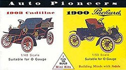 Glencoe Models 3605 Auto Pioneers: 1/48 1903 Cadillac & 1/50 1900 Packard Cars