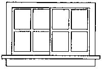 Grandt Line 3713 O Scale Horizontal Sliding Windows -- Scale 52 x 33" 132 x 83.8cm pkg(4)