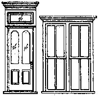 Grandt Line 5115 HO Scale Window/Door Set -- Victorian Storefront
