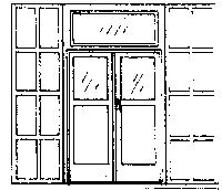 Grandt Line 5136 HO Scale Door -- Double 5' x 9'7" w/Iron Shutters