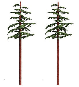 Grand Central Gems T43 All Scale Redwood Trees -- 10 to 11" 25.4 to 27.9cm pkg(2)