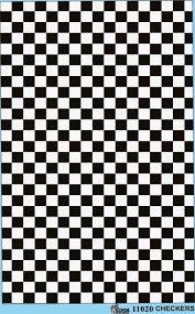 Gofer Racing 11020 1/24-1/25 Checkers (Black/White)