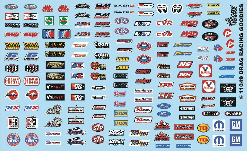 Gofer Racing 11049 1/24-1/25 Drag Racing Goodies (Logos)