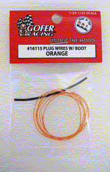 Gofer Racing 16115 1/24-1/25 Orange Plug Wire 2ft. w/Boot