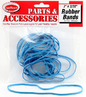 Guillows 119 7" x 3/32" Rubber Bands (10)