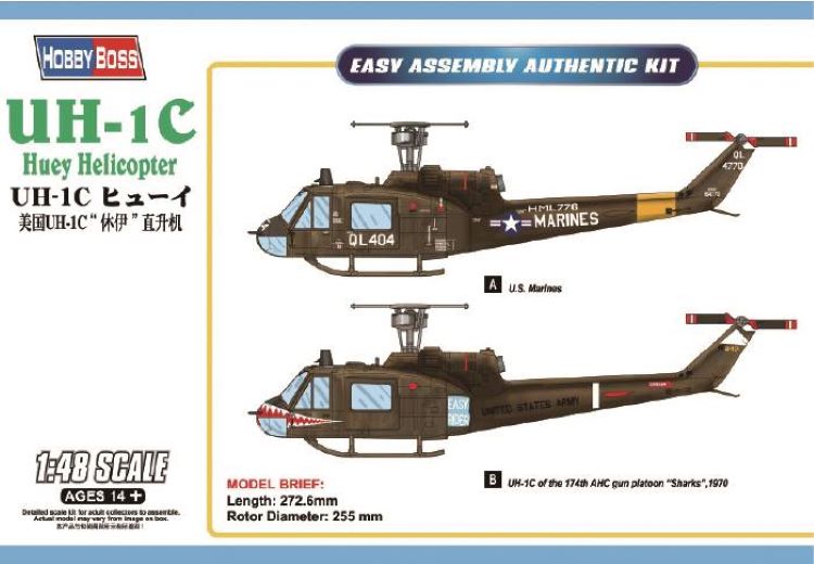 Hobby Boss 85803 1/48 UH1C Huey Helicopter