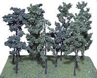 Heki Mini Forest 308 All Scale Assorted Shade Trees -- 4 to 7" 10.2 to 17.8cm pkg(12)