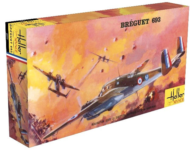 Heller 80392 1/72 Breguet 693/2 WWII French Ground Attack Aircraft (60th Anniversary Ltd Re-Edition)