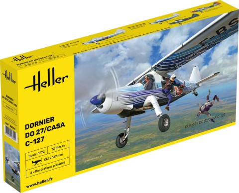 Heller 30304 1/72 Dornier Do27/Casa C127 Civilian Service Aircraft 