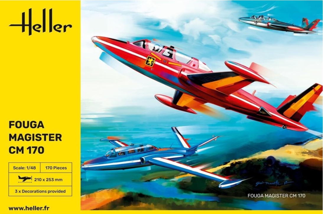 Heller 30510 1/48 Fouga Magister CM170 Aircraft