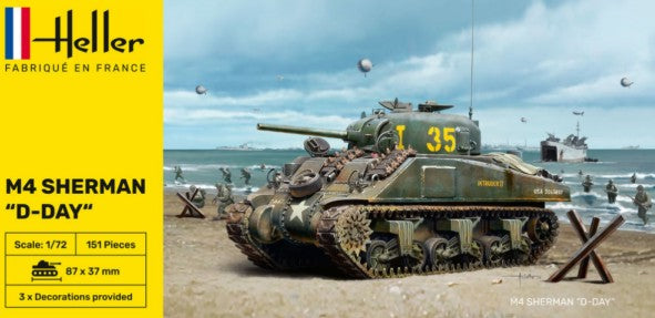 Heller 79892 1/72 M4 Sherman D-Day Tank