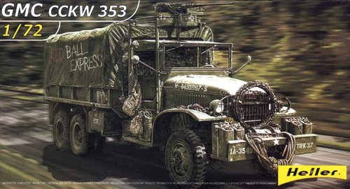 Heller 79996 1/72 GMC CCKW 353 Military Truck w/Canvas-Type Cover