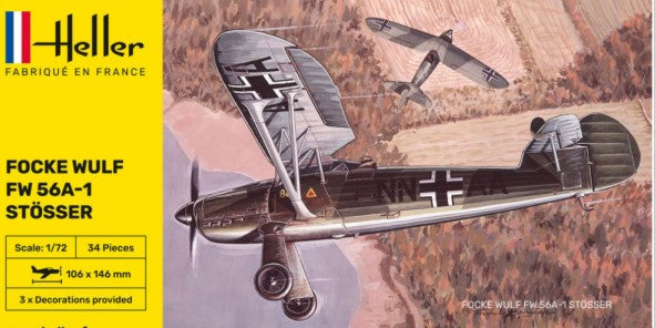 Heller 80238 1/72 Focke Wulf Fw56A1 Stosser Aircraft
