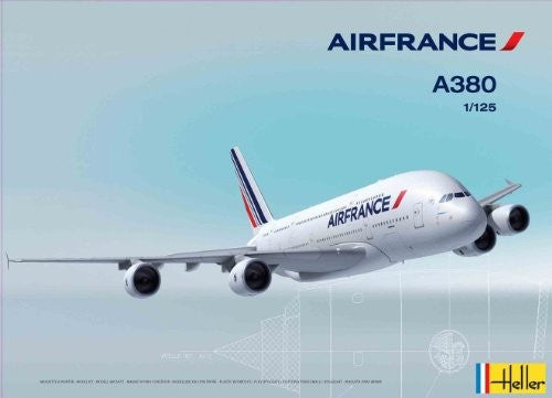 Heller 80436 1/125 A380 Air France Commercial Airliner