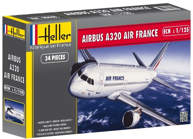 Heller 80448 1/125 Airbus A320 Air France Airliner
