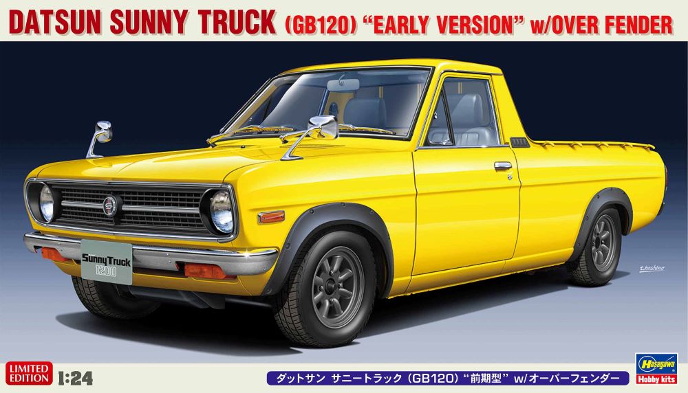 Hasegawa 20641 1/24 Datsun Sunny GB120 Early Version Truck w/Over Fender (Ltd Edition)