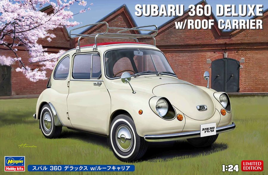 Hasegawa 20622 1/24 Subaru 360 Deluxe Car w/Roof Carrier (Ltd Edition)